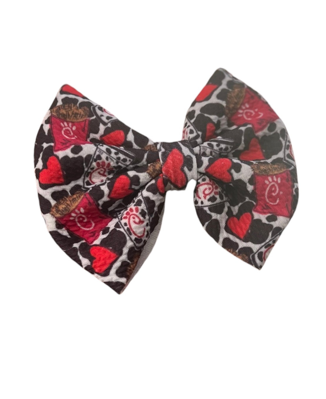 CHICK FIL A COW PRINT + HEARTS